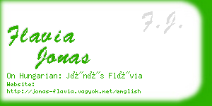 flavia jonas business card
